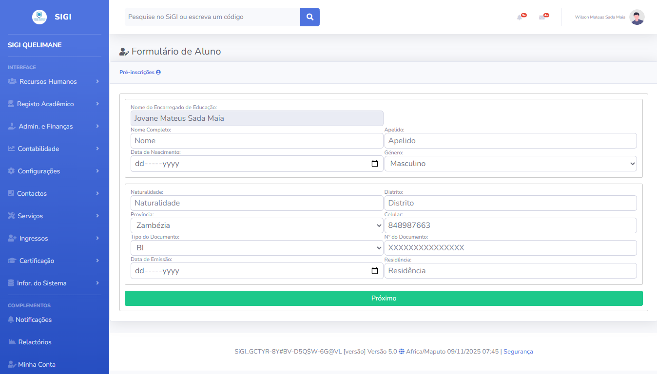 Avaliação e pautas